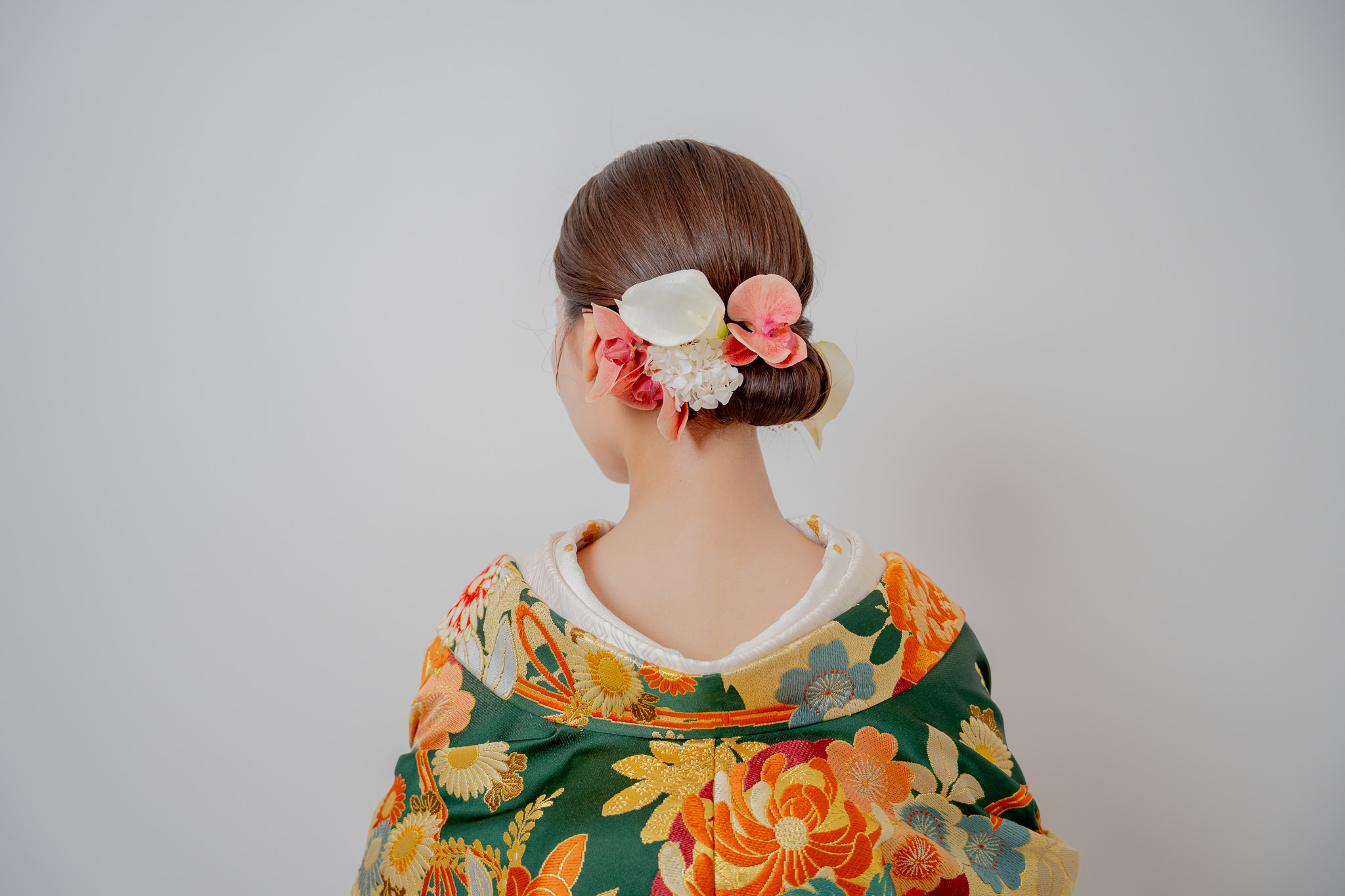 和装ヘアスタイル 色打掛