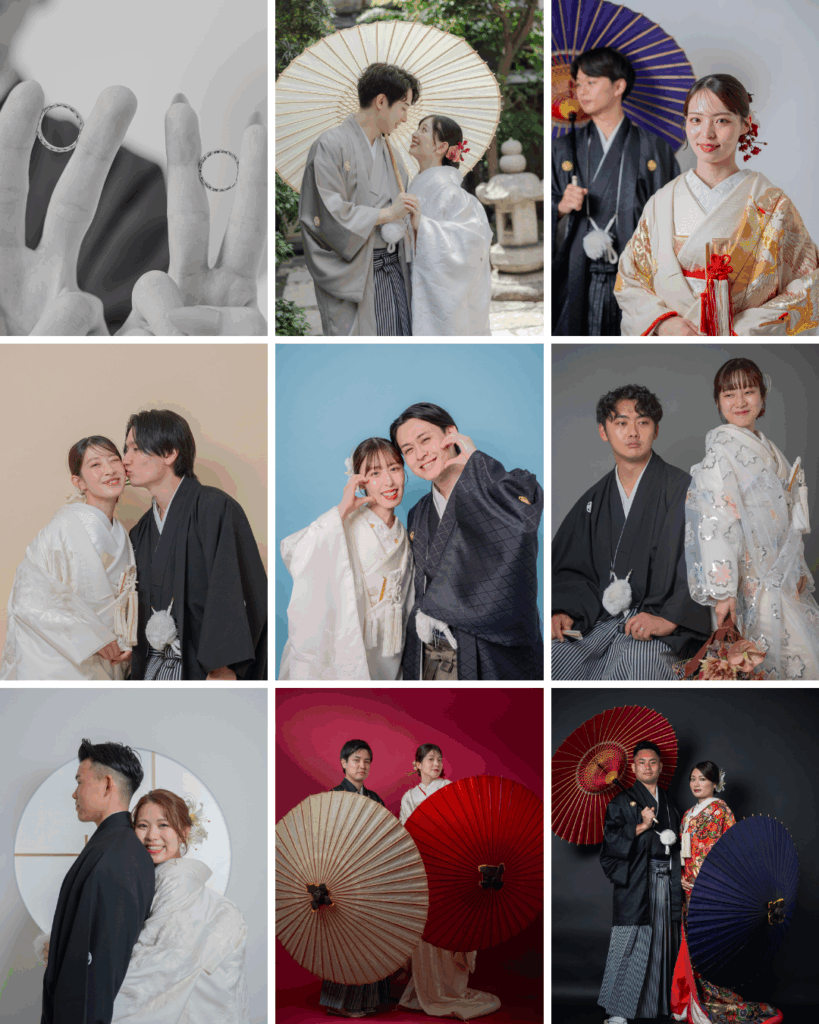 和装 前撮り 都内】浅草のINAI WEDDING WASOU。白無垢・色打掛の衣装