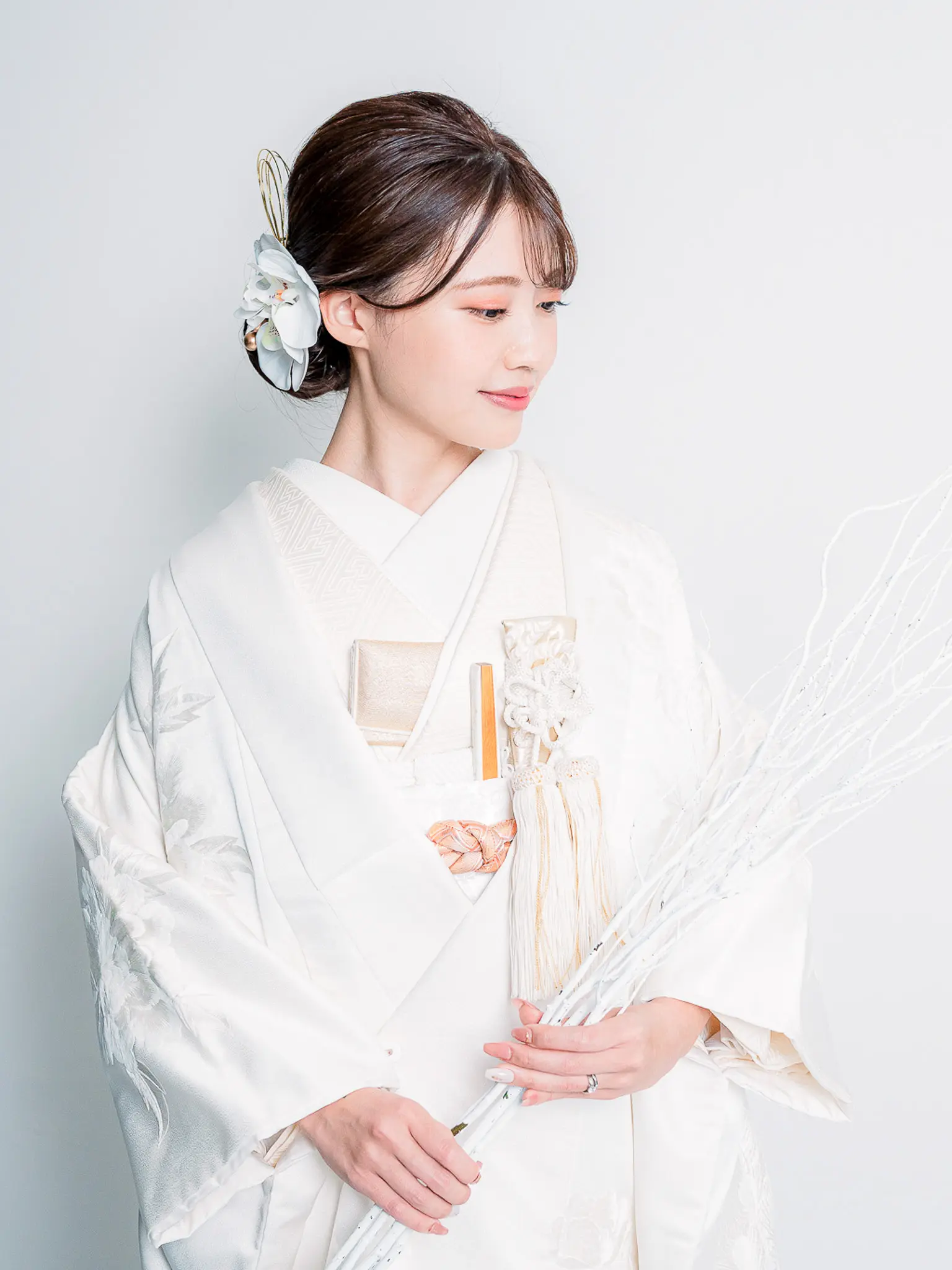フラットポーチ♥オーダー受け付けページ♥白無垢の花嫁♥ 衣装ラインナップ ─白無垢 - 東京 和装前撮りセルフウェディング
