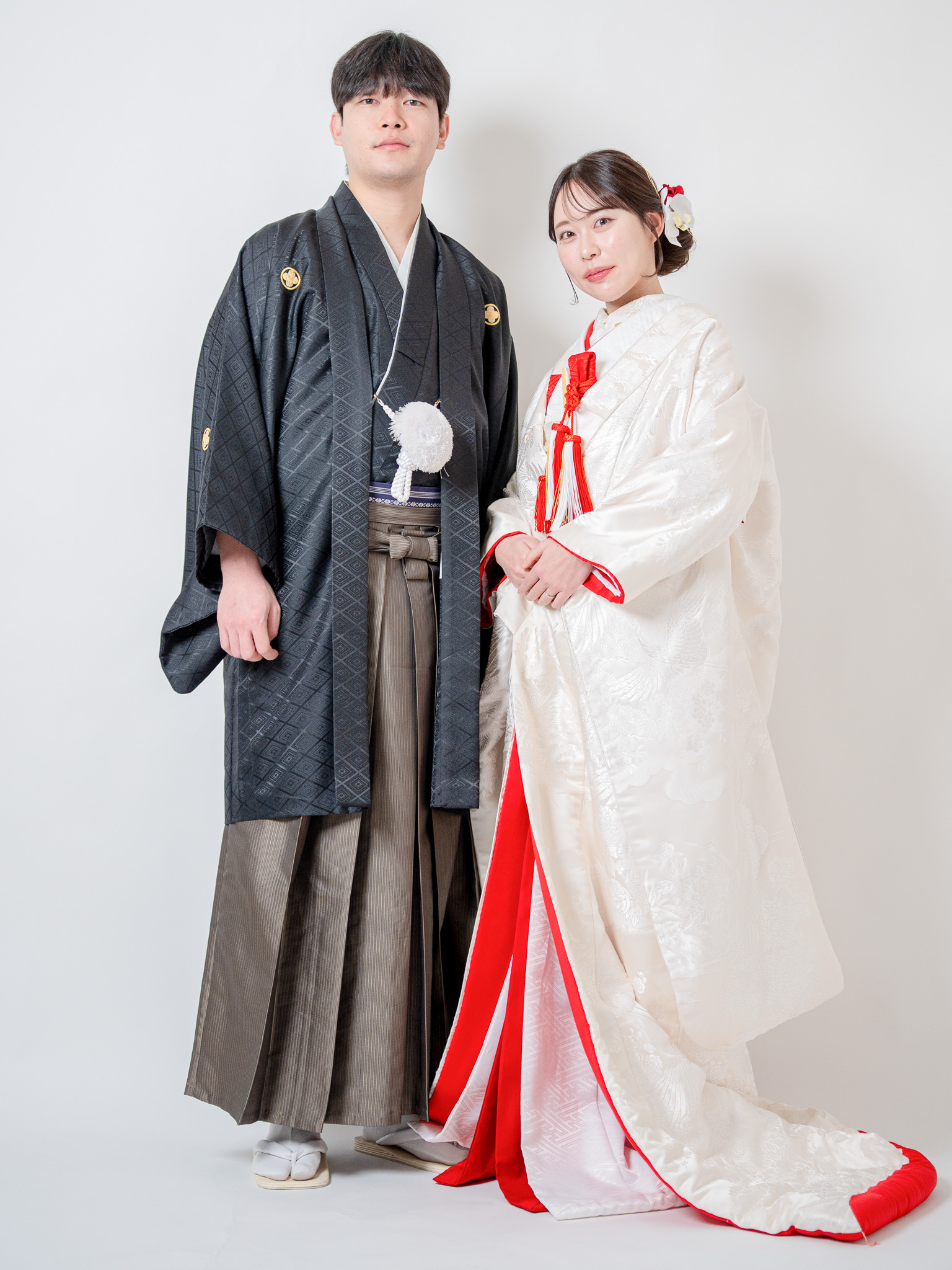 白無垢 赤比翼 SA-004 新郎新婦正面ショット